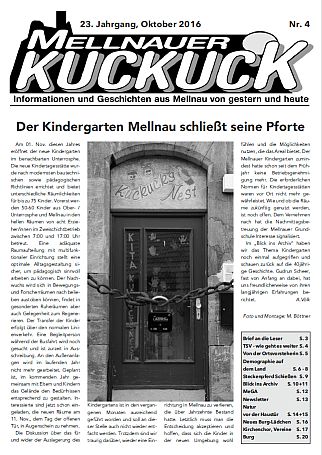 Mellnauer Kuckuck, Ausgabe 4/2016