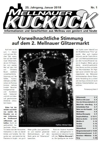 Mellnauer Kuckuck, Ausgabe 1/2018