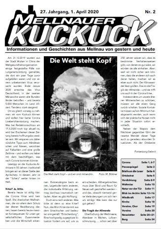 Der neue Mellnauer Kuckuck (Ausgabe 2/2020) ist da!