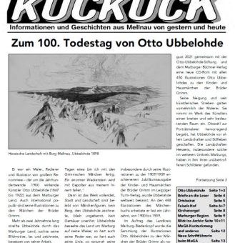 Der neue Mellnauer Kuckuck, Ausgabe 1/2022 ist da!
